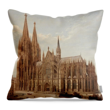 Beautiful Skylines For Cologne Lovers Cologne Cathedral Vintage Silhouette Skyline I Love Köln Throw Pillow 18x18 Multicolor 